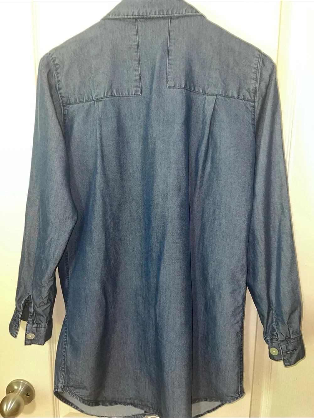 Soft Surroundings Light Blue Denim Shirt